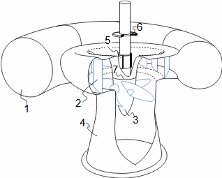 Structural parts of Kaplan turbine