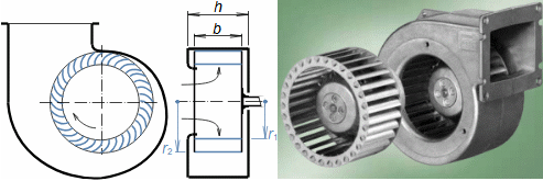 Radiální nízkotlaký ventilátor